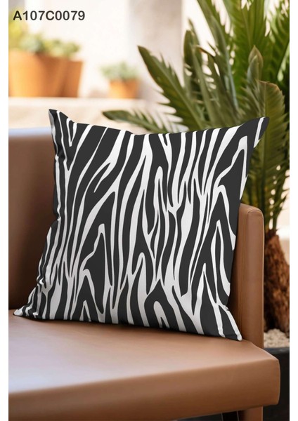 Kırlent Kılıf Çift Tarafı Baskılıdır Süet Kümaş