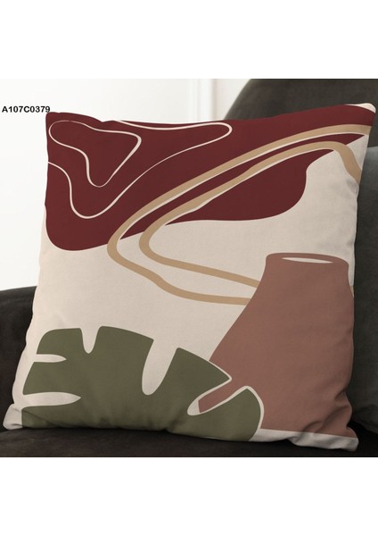 Kırlent Kılıf Çift Tarafı Baskılıdır Süet Kümaş