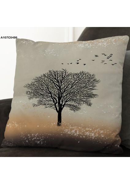 Kırlent Kılıf Çift Tarafı Baskılıdır Süet Kümaş