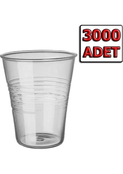 Şeffaf Kalın Plastik Bardak 180 cc / 3000 Adet