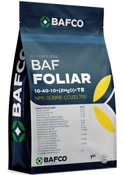 Baf Foliar 10-40-10 Npk Gübre 1 kg