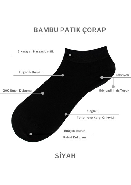 A&k 6 Çift Bambu Diplomat Patik Çorap Yıkamalı Özel Kokulu fiyatları