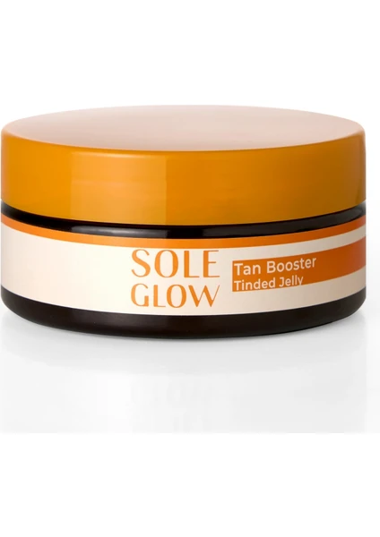 Sole Glow Tan Booster Tinded Jelly, Yoğun Bronzlaştırıcı SPF'siz Renkli Güneş Jeli, 150ml, Paraben İçermez