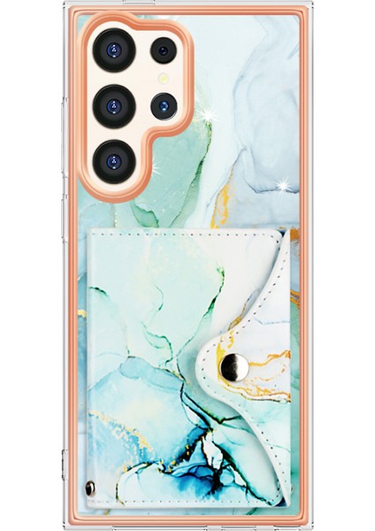 Samsung Galaxy S24 Ultra Kickstand Kart Yuvası Pu + Tpu Telefon Kapağı (Yurt Dışından) fiyatları