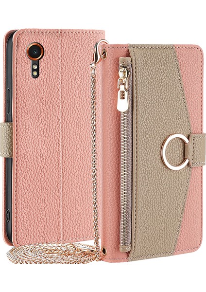 Samsung Galaxy Xcover7 Crossbody Fermuar Cüzdan Kapağı (Yurt Dışından)