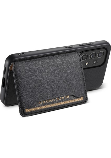 Samsung Galaxy A33 5g Kart Yuvaları Kılıf Kickstand Tpu+Pc+Pu Telefon Kapağı (Yurt Dışından) modelleri