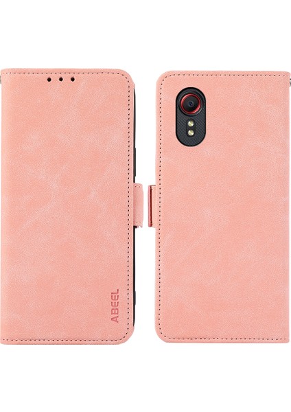 Samsung Galaxy Xcover 5 Yan Manyetik Tokalı Deri Telefon Kılıfı (Yurt Dışından)
