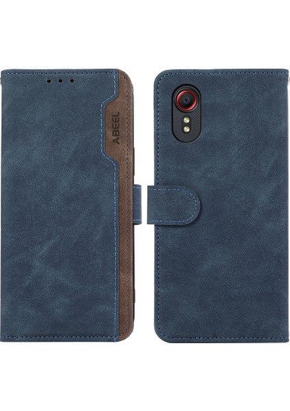 Samsung Galaxy Xcover 5 Deri Cüzdan Telefon Kılıfı (Yurt Dışından)