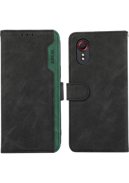 Samsung Galaxy Xcover 5 Deri Cüzdan Telefon Kılıfı (Yurt Dışından)