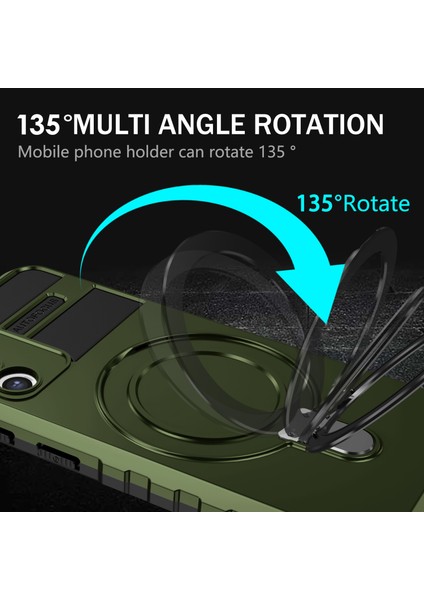 Samsung Galaxy S21 4g / 5g Pc+Tpu Kickstand Manyetik Telefon Koruma Kapağı (Yurt Dışından)