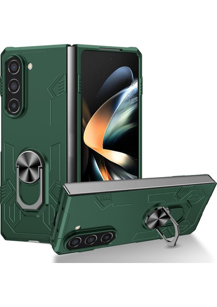 Samsung Galaxy Z Fold5 5g Metal Kickstand Sert Pc Telefon Kapağı (Yurt Dışından)