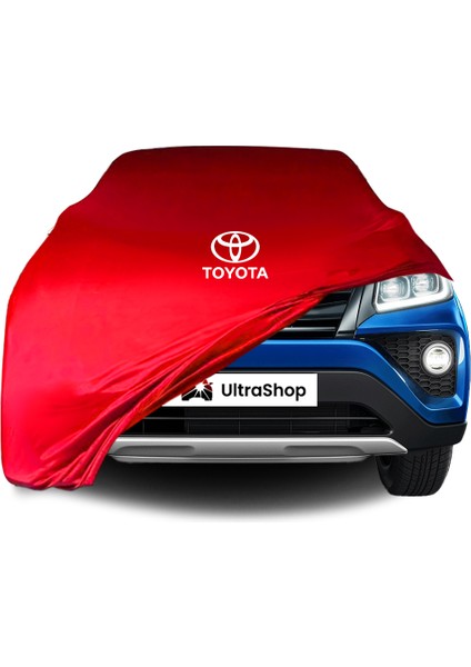 Ultra Shop Toyota Urban Cruiser Araba Brandası Kırmızı Kumaş Penye Toz Geçirmez Oto Garaj Branda
