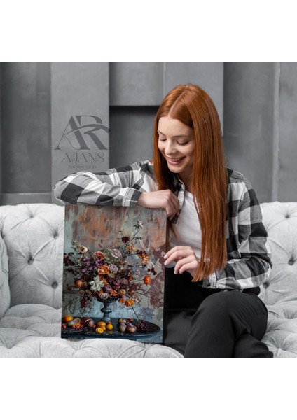 Vazodaki Meyveler Kanvas Tablo fiyatları