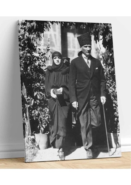 Atatürk ve Eşi Latife Hanım Kanvas Tablo fiyatları