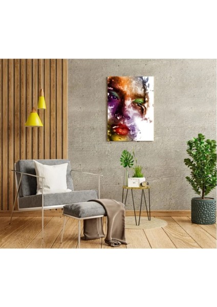 Kadın Renkli Kanvas Tablo fiyatları