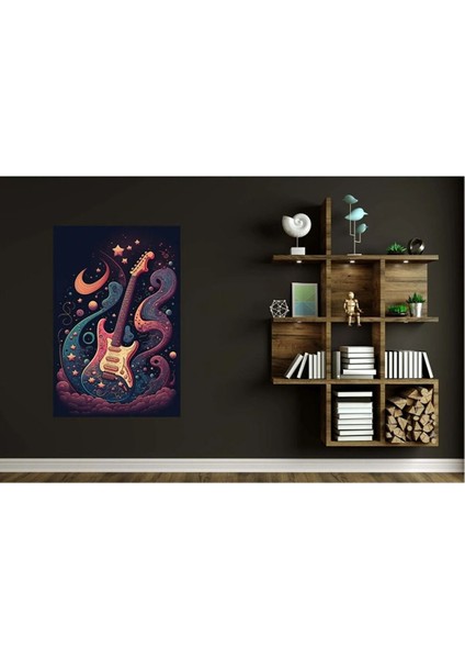 Mor Gitar Tablosu Gençler Için Kanvas Tablo fırsatları