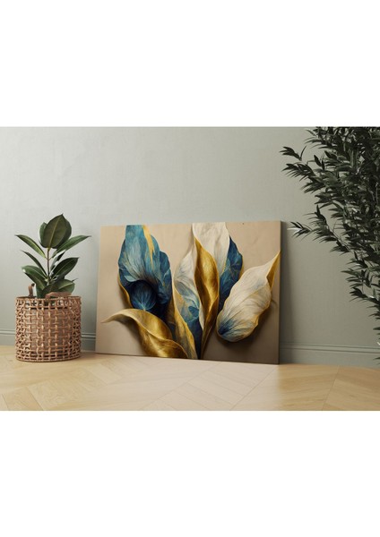 Yapraklar Tasarım Kanvas Tablo