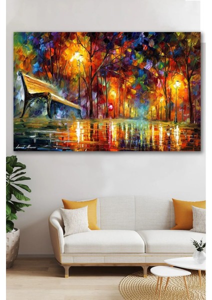 Sonbahar Yağlı Boya Görünümlü Kanvas Tablo