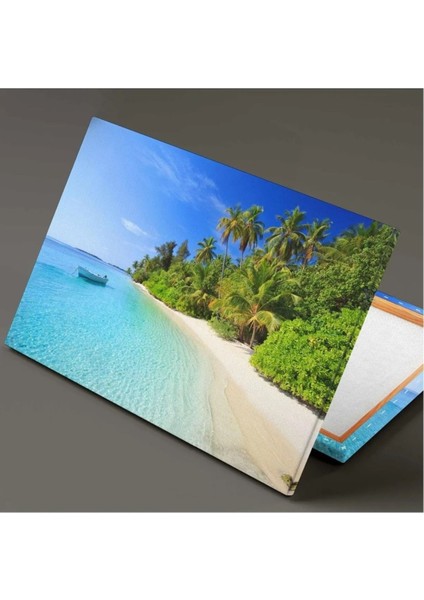 Maldivler Sahil Mavi Deniz Güneş Tatil Manzara Doğa Kanvas Tablo fiyatları