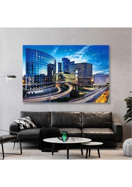 Şehir Manzarası Emlak Real Estate Emlakçı Kanvas Tablo