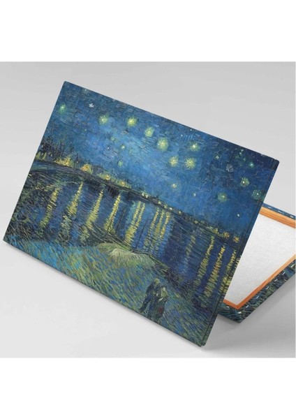 Van Gogh Yıldızlı Gece Yıldızların Yansıması Doğa Manzara Kanvas Tablo fiyatları