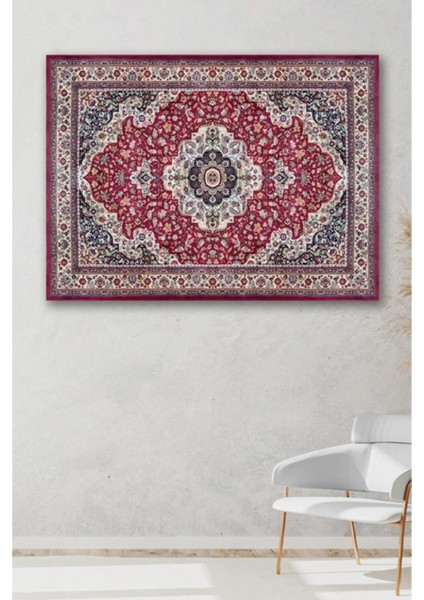 Geleneksel Halı Görünümlü Kanvas Tablo