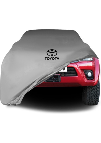 Ultra Shop Toyota Hilux 8 (2015-) Araba Brandası Gri Kumaş Penye Toz Geçirmez Oto Garaj Branda