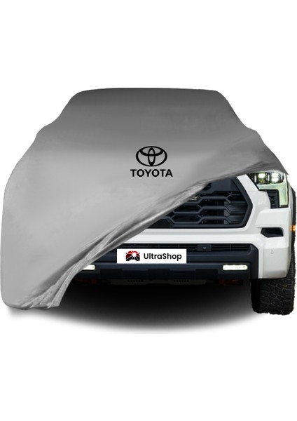 Ultra Shop Toyota Sequoia Araba Brandası Gri Kumaş Penye Toz Geçirmez Oto Garaj Branda