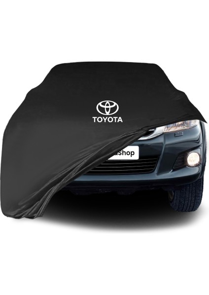 Ultra Shop Toyota Hilux 7 (2011-2015) Araba Brandası Siyah Kumaş Penye Toz Geçirmez Oto Garaj Branda