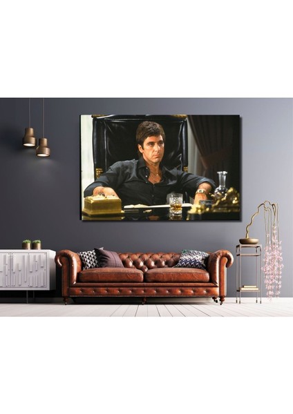 Tony Montana Scarface - Al Pacino Duvar Tablosu Kanvas Canvas