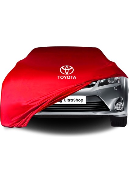 Ultra Shop Toyota Avensis 3 (2009-2018) Araba Brandası Kırmızı Kumaş Penye Toz Geçirmez Oto Garaj Branda