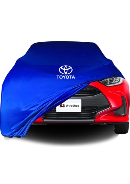 Ultra Shop Toyota Yaris (XP210) (2020-) Araba Brandası Mavi Kumaş Penye Toz Geçirmez Oto Garaj Branda