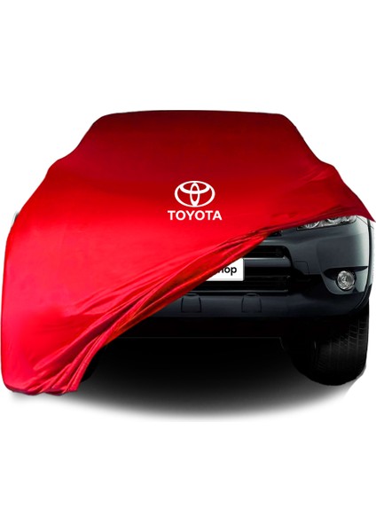Ultra Shop Toyota Rav4 3 (2005-2013) Araba Brandası Kırmızı Kumaş Penye Toz Geçirmez Oto Garaj Branda