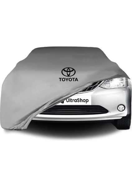 Ultra Shop Toyota Etios (2010-) Araba Brandası Gri Kumaş Penye Toz Geçirmez Oto Garaj Branda