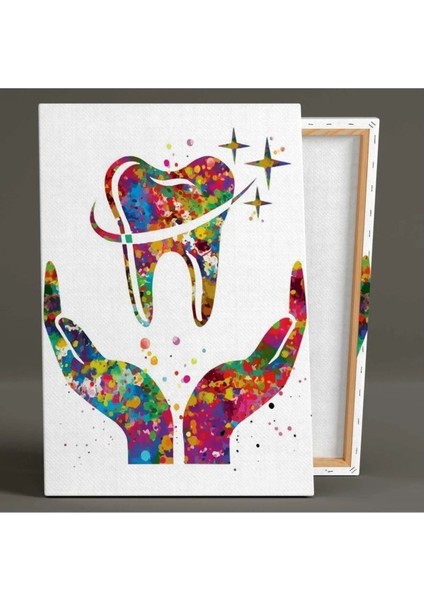 Diş Hekimi Diş Tabibi Poliklinik Kanvas Tablo fiyatları