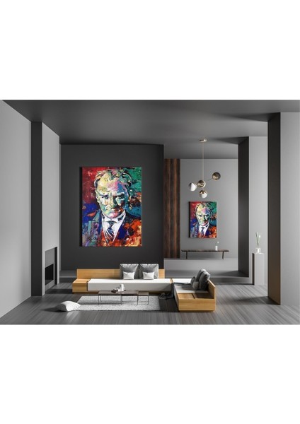 Yağlı Boya Görünümlü Atatürk fiyatları