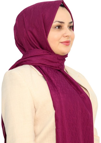 D Desen Jakarlı Pamuklu Şal EŞ5263-31