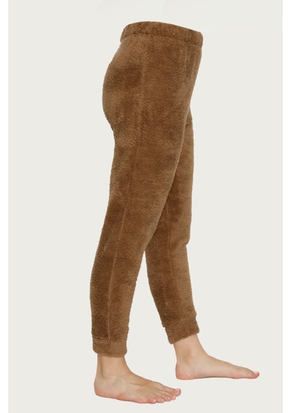 Cepsiz Lüx Pofuduk Polar Kışlık Pijama Altı Cepsizpof
