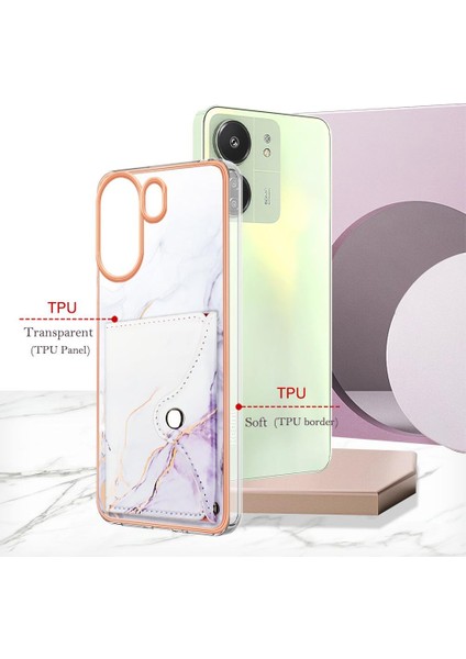 Xiaomi Redmi Için Kılıf Redmi 4g Mermer Kart Yuvaları Yumuşak Tpu Tampon Ince Cüzdan (Yurt Dışından) modelleri