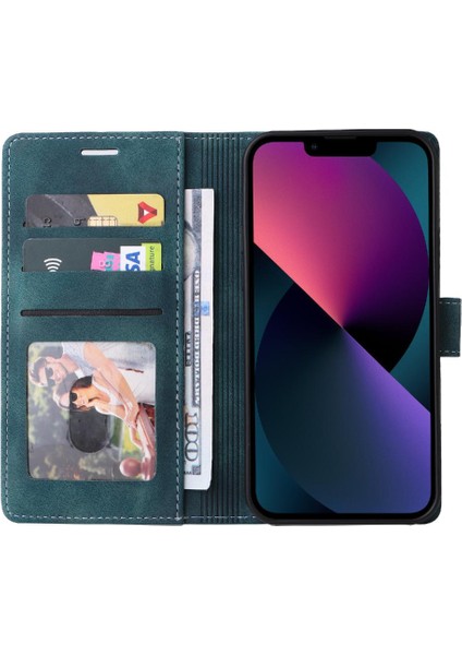 Iphone 14 Için Flip Case Basit Iş Darbeye Cüzdan Kapak Çevirin (Yurt Dışından)