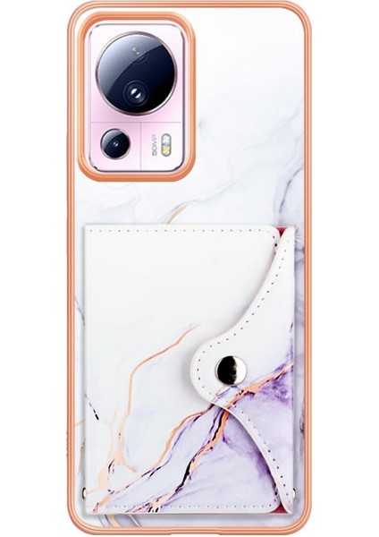 Xiaomi 13 Lite 5g Kart Yuvaları Mermer Yumuşak Tpu Tampon Ince Cüzdan (Yurt Dışından) modelleri