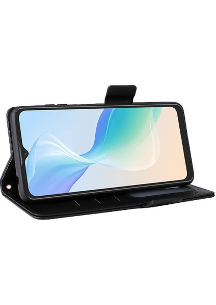 Blackview Oscal C30/C30 Pro Pu Deri Manyetik Yan Toka Kartı Için Kılıf (Yurt Dışından)