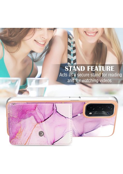 Oppo A93/A93S Kart Yuvaları Için Kılıf Ince Cüzdan Mermer Yumuşak Tpu Tampon (Yurt Dışından) fırsatları