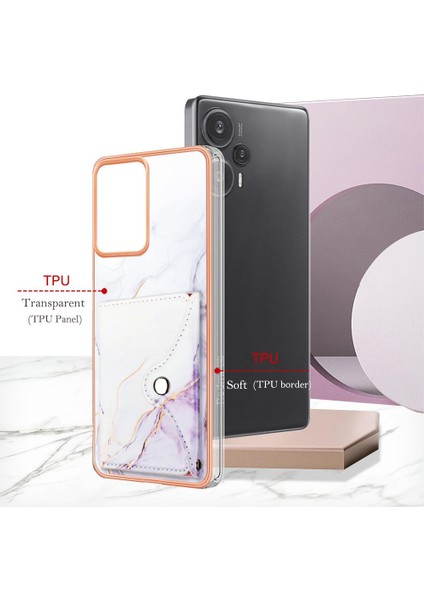 Xiaomi Poco F5 5g Kart Yuvaları Mermer Yumuşak Tpu Tampon Ince Cüzdan (Yurt Dışından) fırsatları
