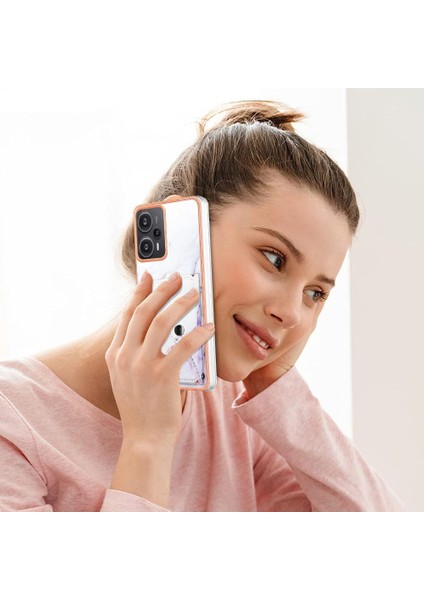 Xiaomi Poco F5 5g Kart Yuvaları Mermer Yumuşak Tpu Tampon Ince Cüzdan (Yurt Dışından) indirimleri