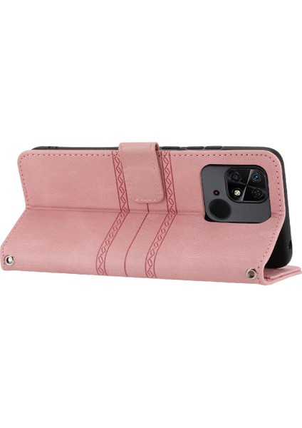 Xiaomi Redmi 10C Kickstand Manyetik Kapatma Darbeye Vaka Için Flip Case (Yurt Dışından)