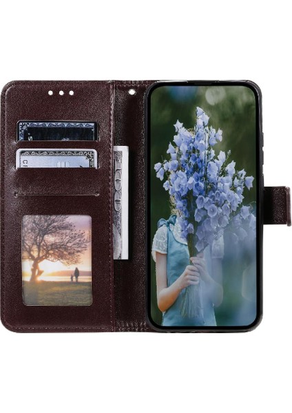 Motorola Moto Kenar 50 Pro Için Flip Case Cüzdan Kılıf Pu Deri Kickstand (Yurt Dışından)