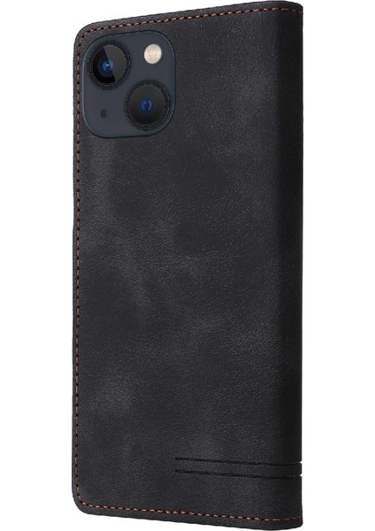 Iphone 15 Için Flip Case Artı Kapak Kapak Darbeye Deri Kılıf Cüzdan (Yurt Dışından)