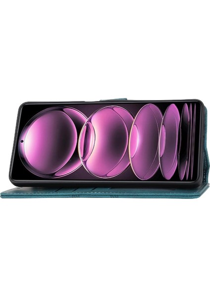 Xiaomi Poco X5 Pro Için Flip Case Cüzdan Kılıf Pu Deri Kickstand (Yurt Dışından)