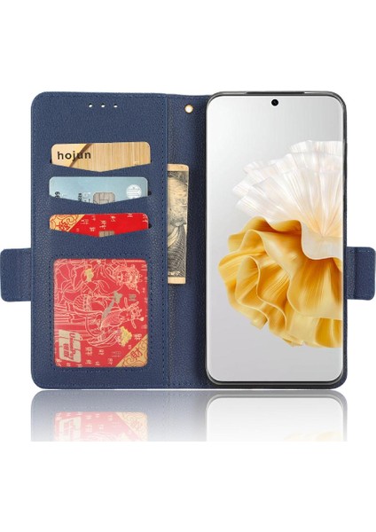 Huawei Için Kılıf P60/P60 Pro Pu Deri Yan Toka Kart Yuvaları Tutucu (Yurt Dışından) modelleri